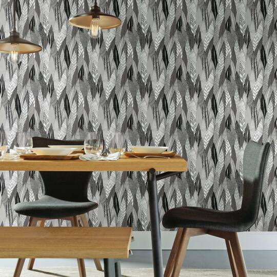 Roommates Fern & Feathers Peel & Stick Wallpaper